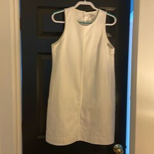 JCrew White denim dress size 12.  Worn just a few times